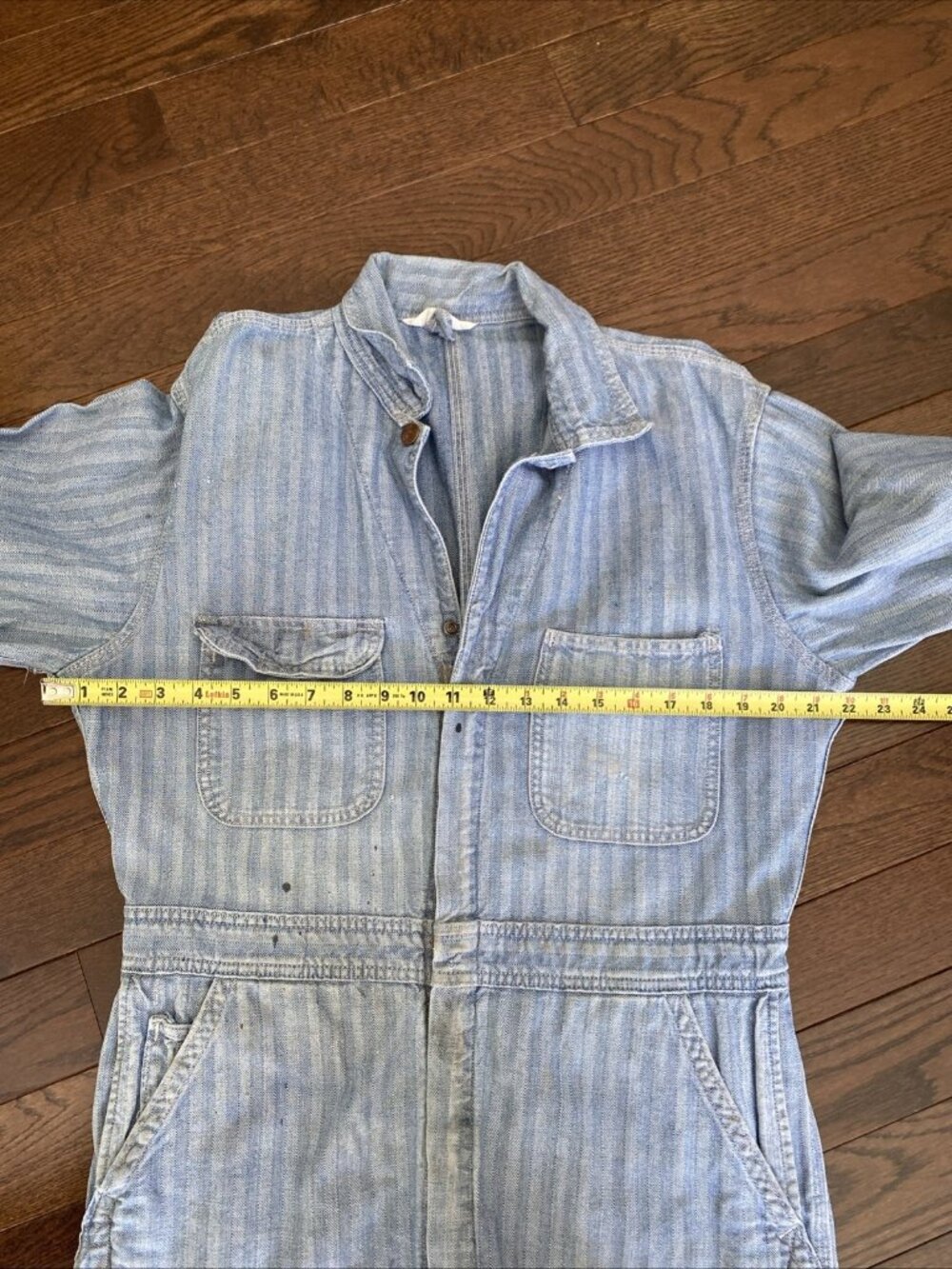 VTG Montgomery Ward Pioneer Herringbone Coveralls Utility Halloween Costume - Picture 10 of 16